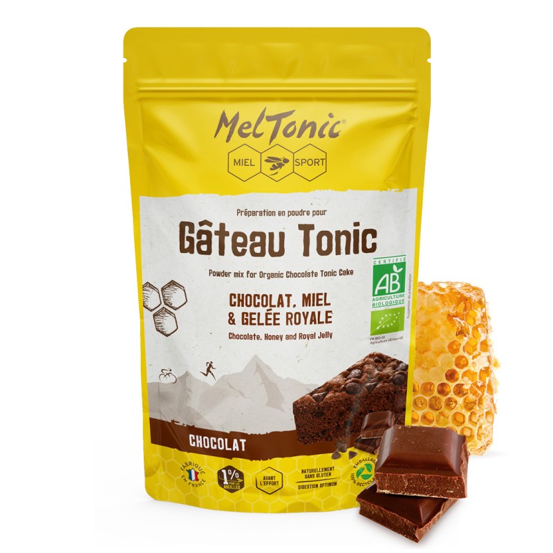 Gâteau énergétique Bio - Chocolat, Miel & Gelée royale | Meltonic